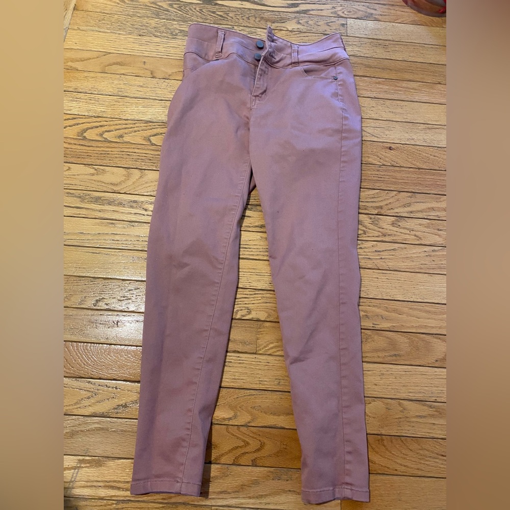 Junior size 7 , pink, skinny jeans